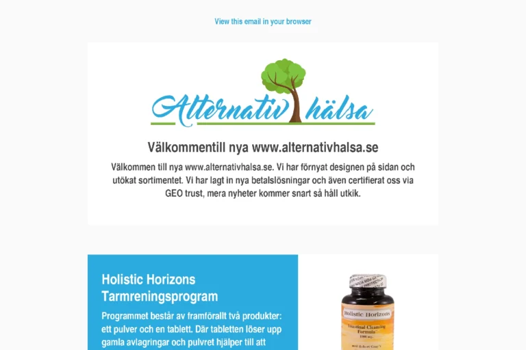 Alternativ halsa - nyhetsbrev 2016