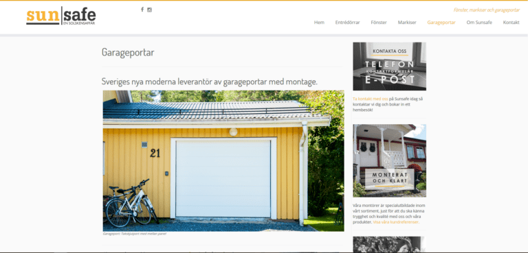 Sunsafe Product Page