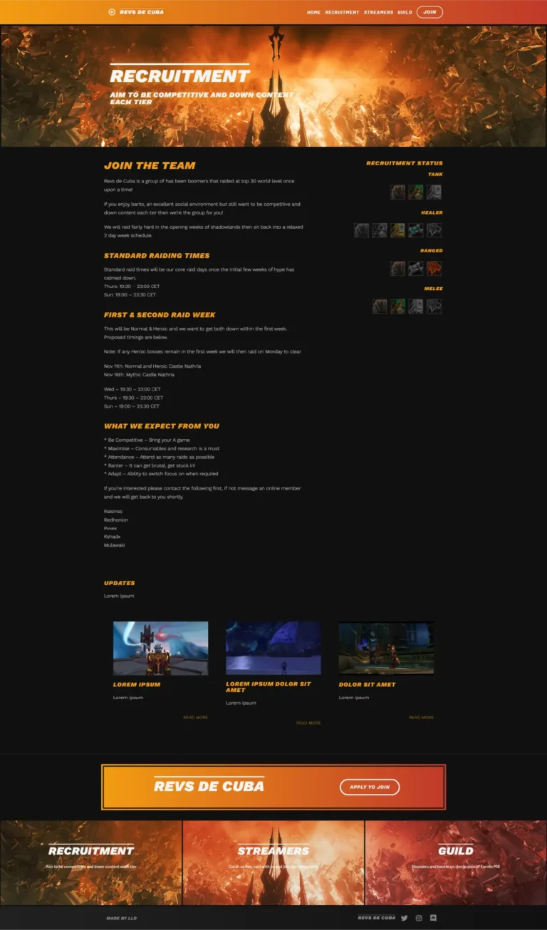 Revs de Cuba recruitment