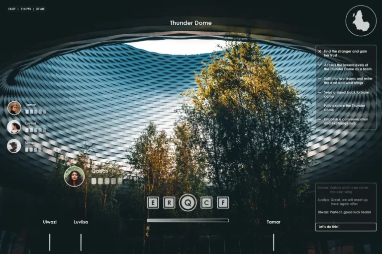 What Happened Here user interface Thunderdome