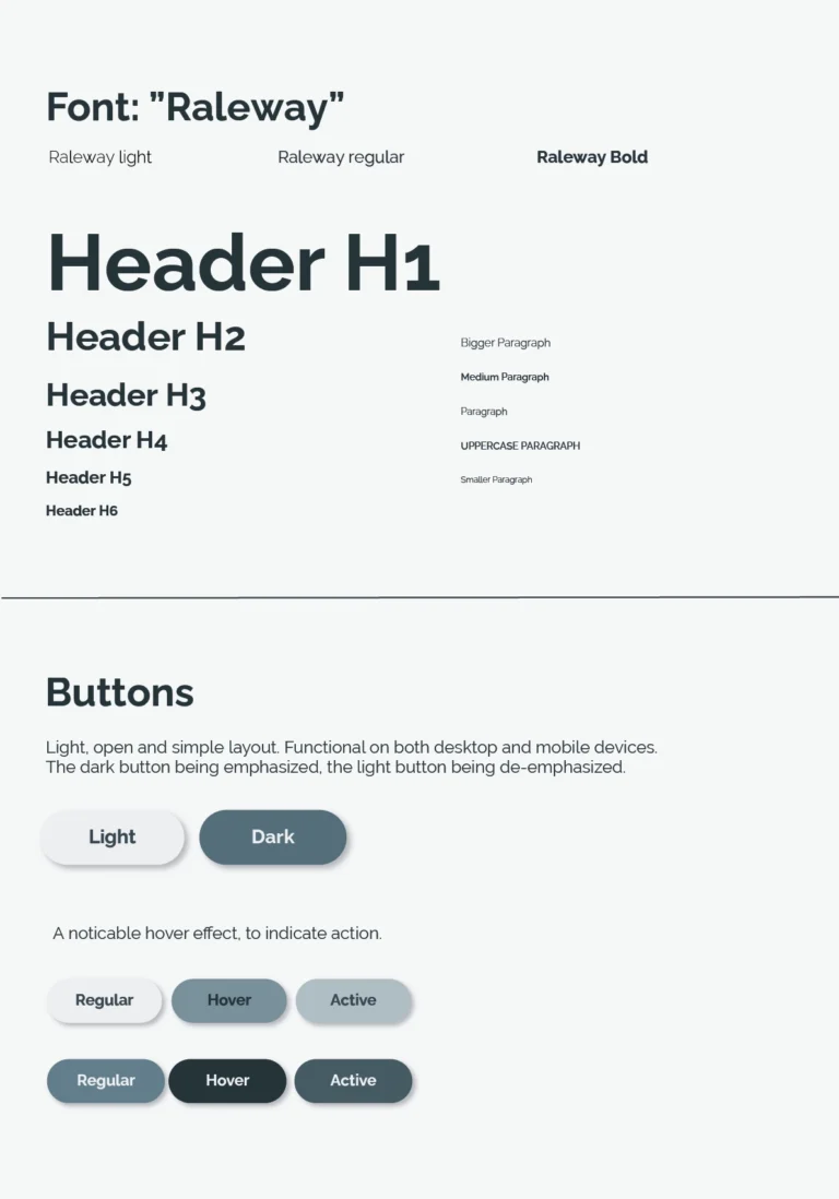 Opinion11:12 - brand typography & buttons