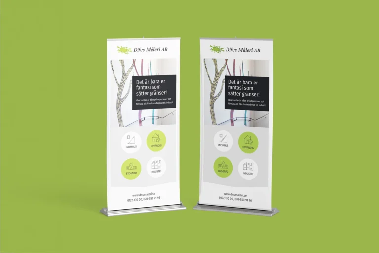 DNs Måleri - Rollup mockup