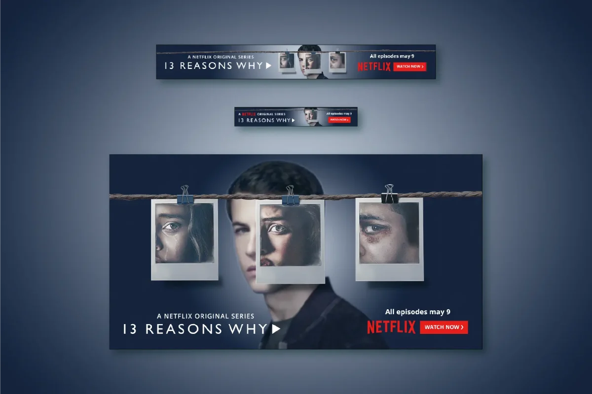 "13 Reasons Why" landscape ads