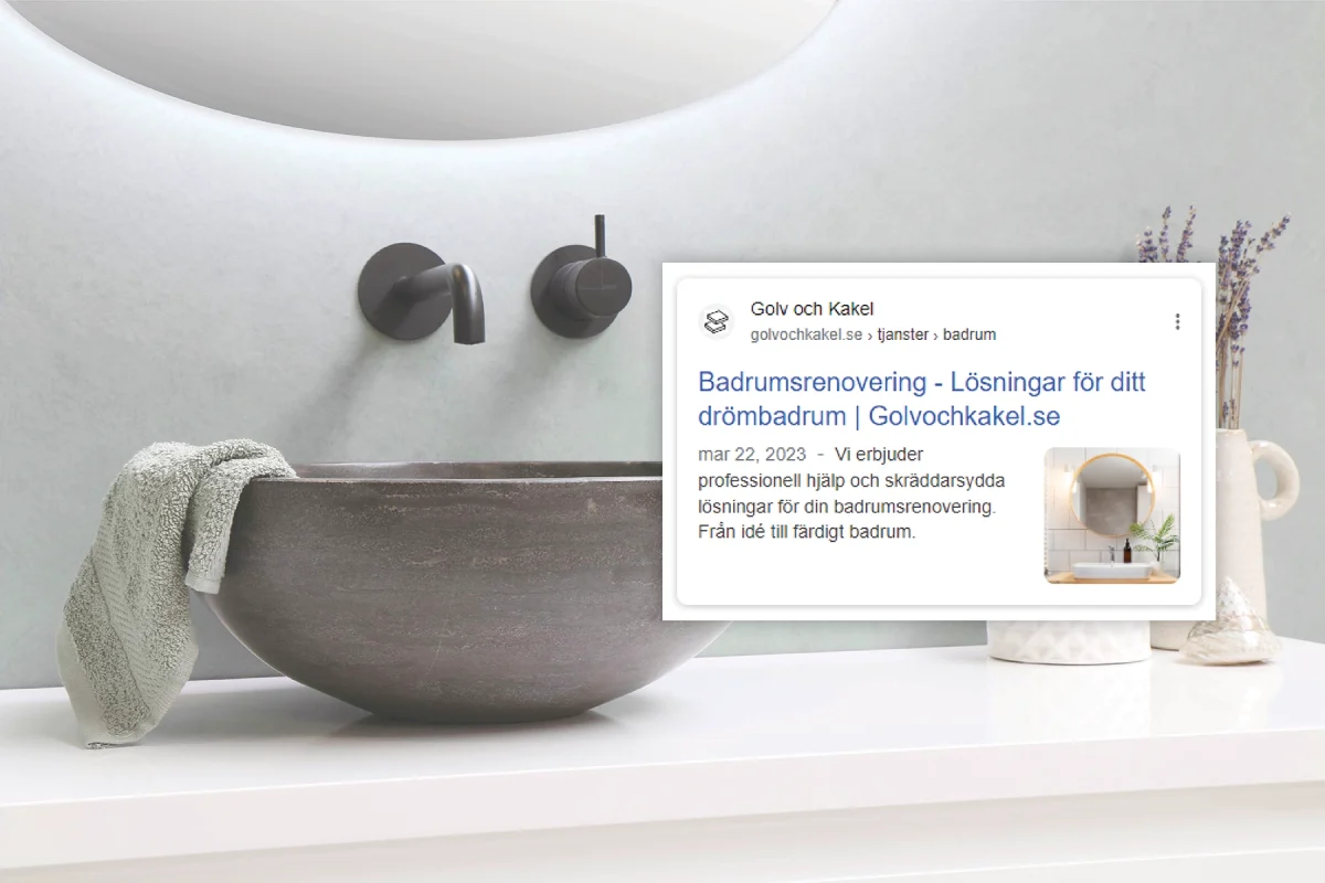 Golv & Kakel SEO search visibility (2023)