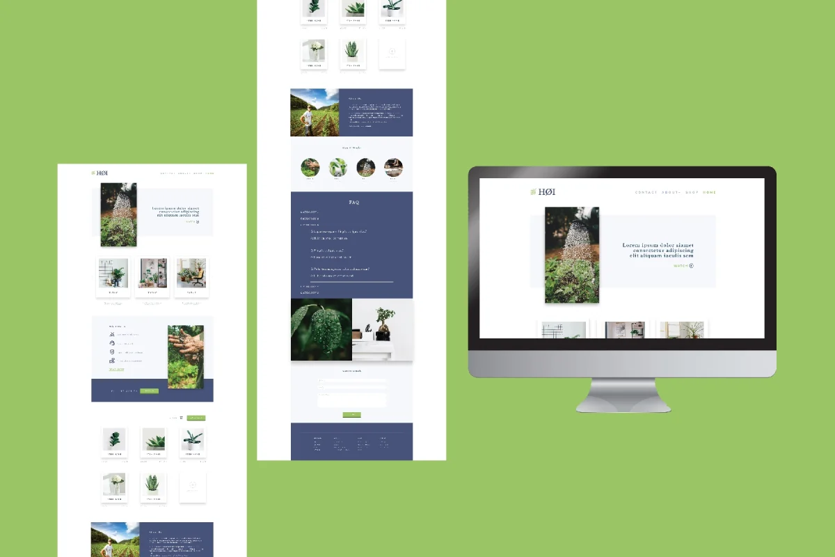 Høi - Website Mockup (2021)