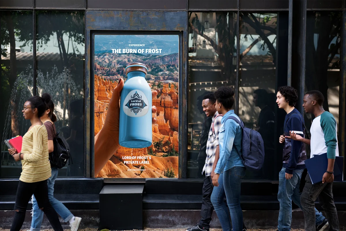 Lord of frost - AI-generated logo & banner mockup (2023)