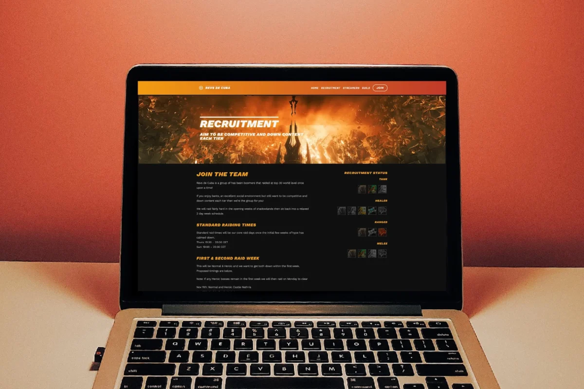 Revs de Cuba website mockup (2021)