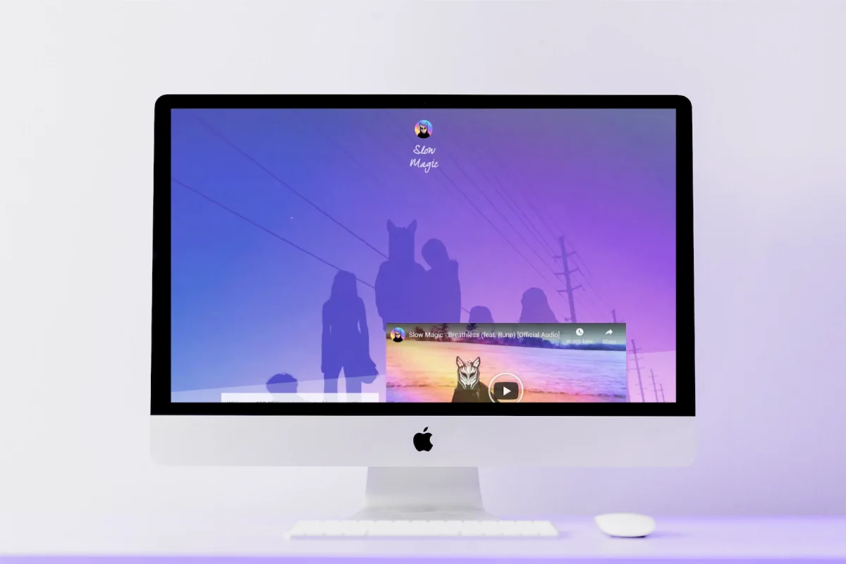 Slow Magic website mockup (2021)