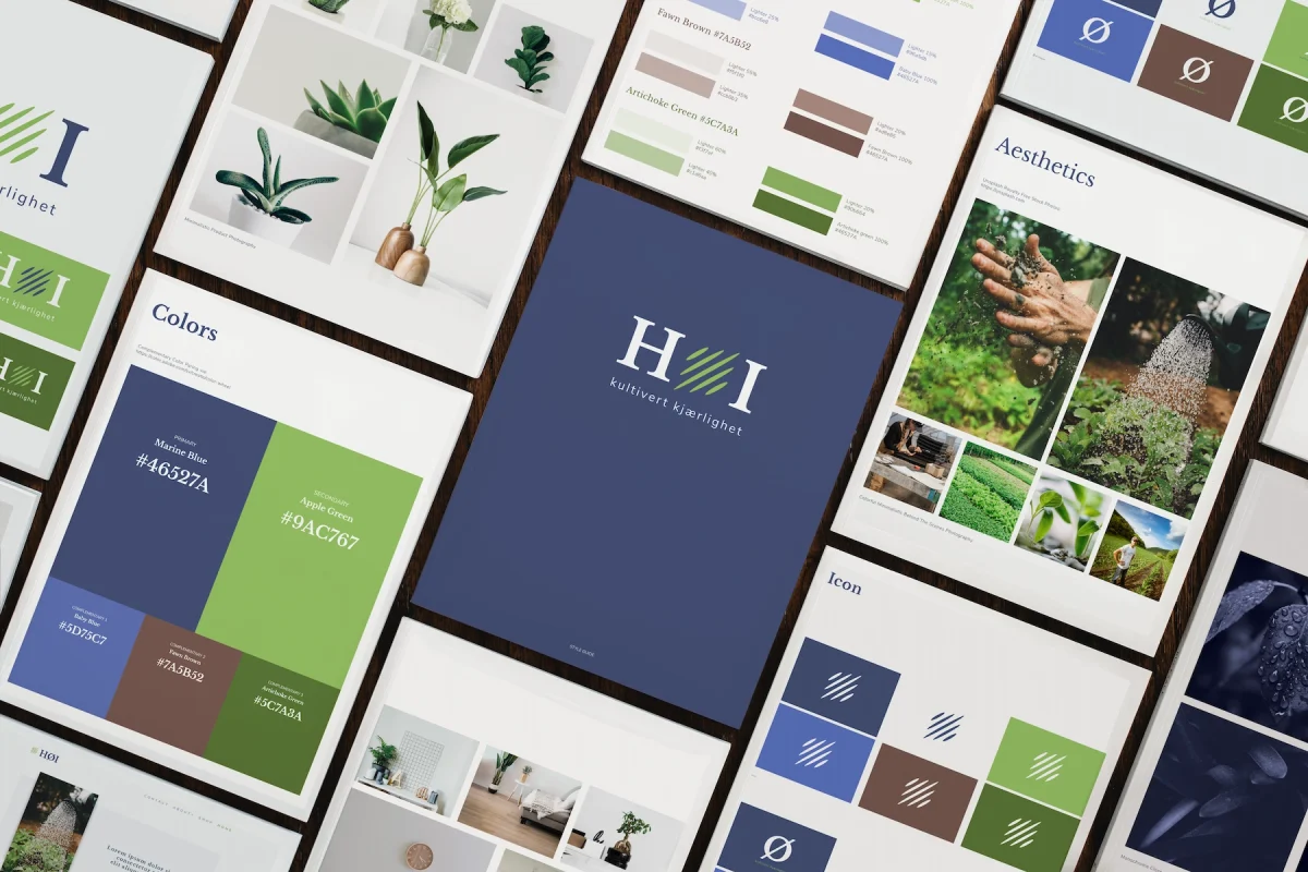 Høi Style Guide mockup (2021)