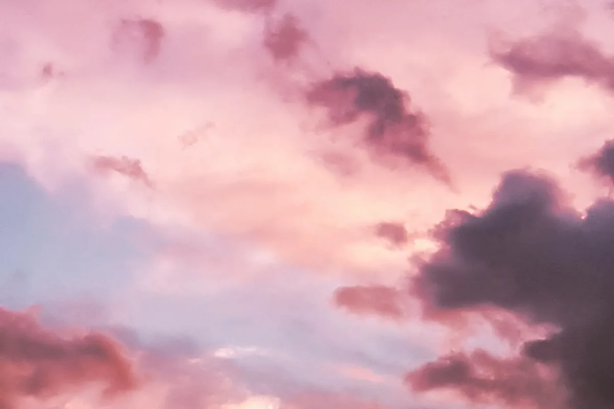 pink dreamy clouds aesthetics