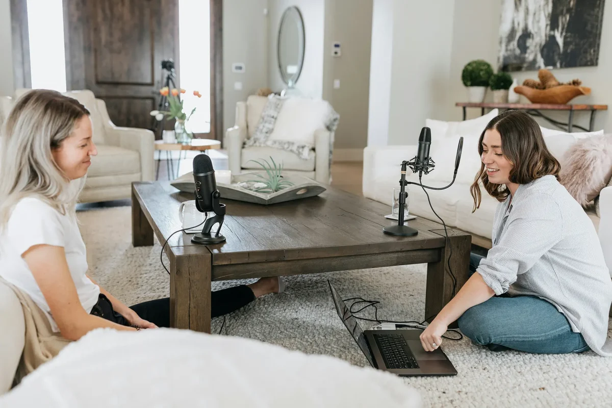 Two Women Recording a Podcast - Kate Oseen via Unsplash